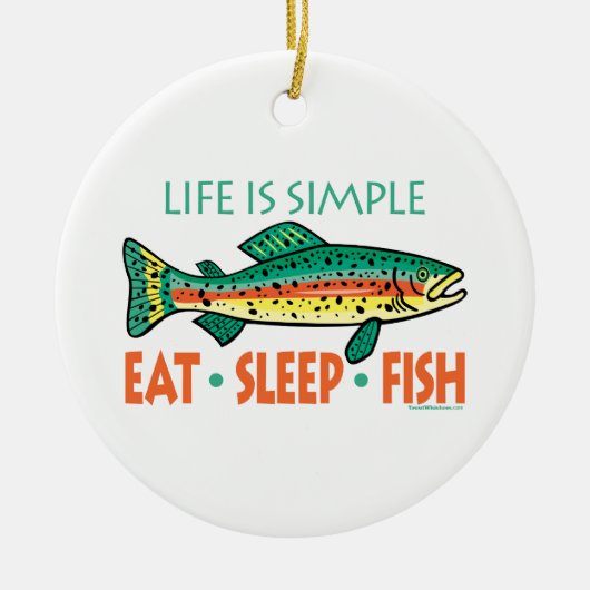 Frischfischerei Keramik Ornament (Vorne)