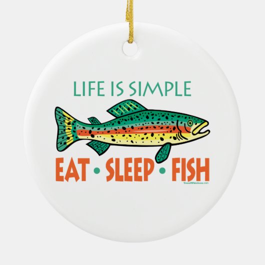 Frischfischerei Keramik Ornament (Hinten)