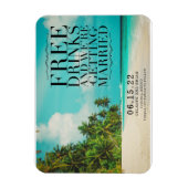 Frischfreie Getränke Paradise Beach Magnet (Vertikal)