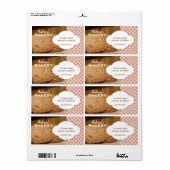 Frischgebackene Foto-Bäckerei-Aufkleber (Vorne)