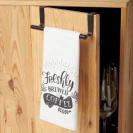 Frischgebackener Kaffee Geschirrtuch