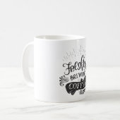 Frischgebackener Kaffee Kaffeetasse (Vorderseite Links)