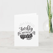 Frischgebackener Kaffee Karte