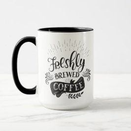 Frischgebackener Kaffee Personalisiert Tasse