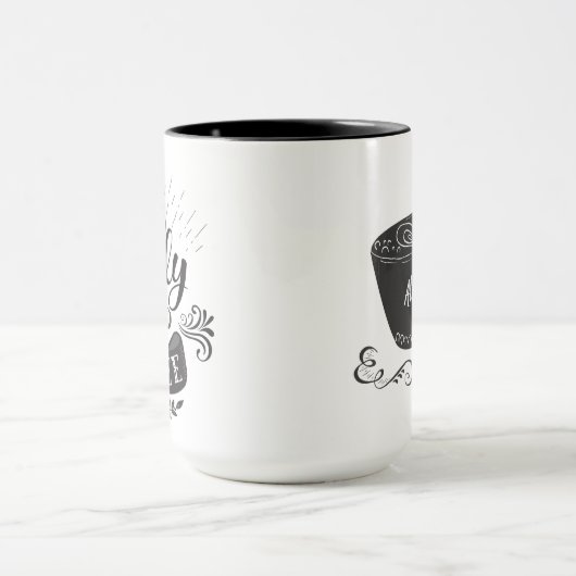 Frischgebackener Kaffee Personalisiert Tasse (Zentrum)
