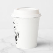 Frischgebackenes Kaffeepapier Pappbecher (Links)