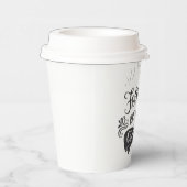 Frischgebackenes Kaffeepapier Pappbecher (Rechts)