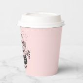 Frischgebackenes Kaffeepapier Pappbecher (Links)