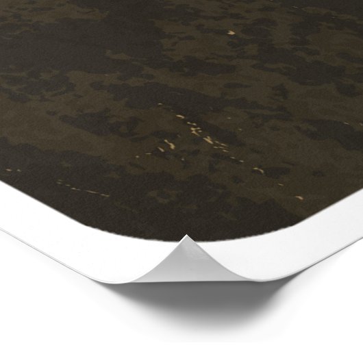 Frischgebackenes Kaffeeposter Poster (Ecke)