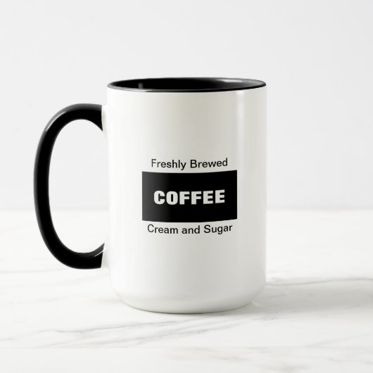 Frischgebrühter, individualisierbarer Kaffee Tasse (Links)