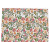 Frischgekochte Blume Große Geschenktüte (Rückseite)