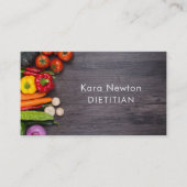 Frischgemüse-Nahrungs-Trainer-Kochs-Catering Visitenkarte (Vorderseite)