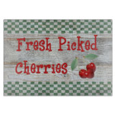 Frischgepflückte Cherries Cutting Board Schneidebrett (Vorderseite)