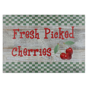 Frischgepflückte Cherries Cutting Board Schneidebrett