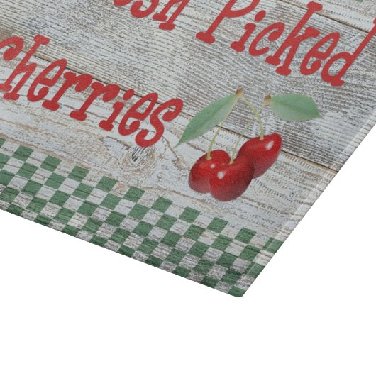 Frischgepflückte Cherries Cutting Board Schneidebrett (Ecke)