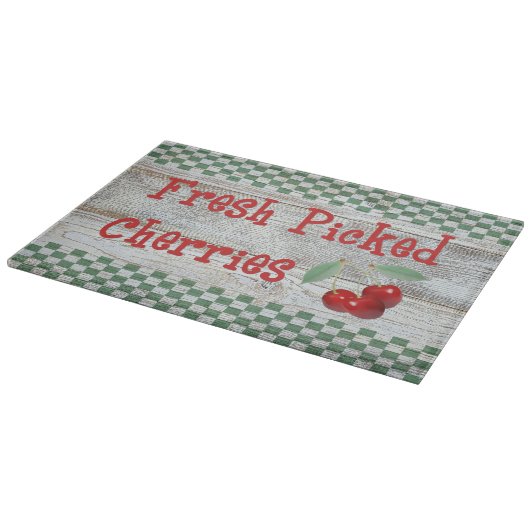 Frischgepflückte Cherries Cutting Board Schneidebrett (Ecke)