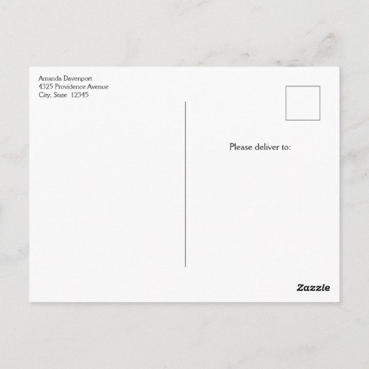 Frischgepflückte Erdbeeren in einem Eimer Postkarte (Rückseite)