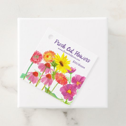 Frischgeschnittene Blume Bouquet Label Farm Stand (Beispiel)