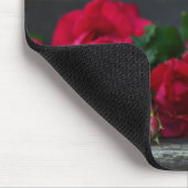 Frischgeschnittene Rote Rosen Mousepad (Ecke)