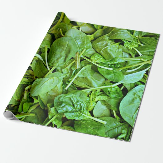 Frischgrün-Spinatsalat Geschenkpapier (Ungerollt)