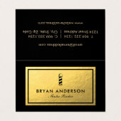 Frischhaltepol - Imitate Goldfolie eingeklappt Visitenkarten (Außenseite Aufgefaltet)