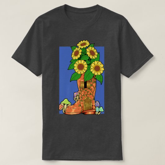 Frischhaus in GummistiefelFairyhouse T-Shirt (Design vorne)