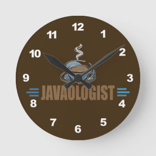 Frischkaffee Runde Wanduhr