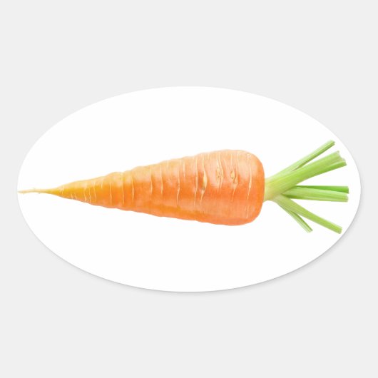 Frischkarotte Ovaler Aufkleber (Vorderseite)