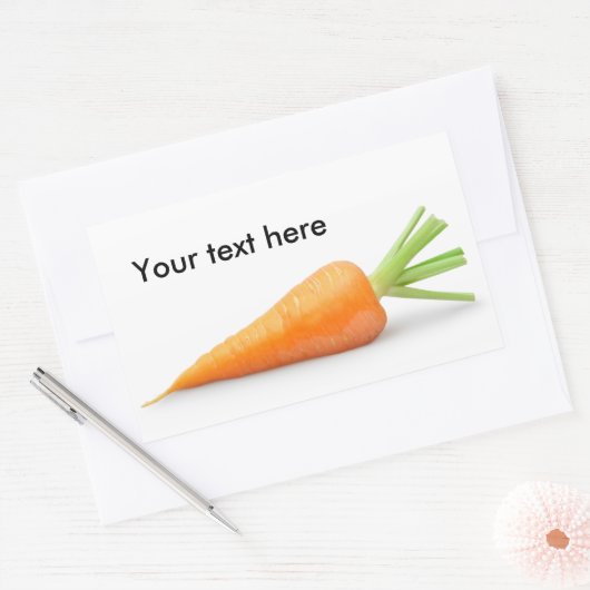 Frischkarotte Rechteckiger Aufkleber (Umschlag)