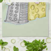 Frischkäse und Käsegrater Geschirrtuch (Gefaltet)
