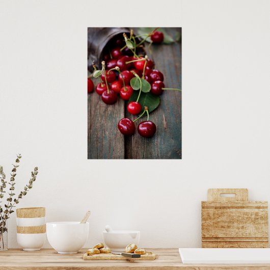 Frischkirschen Poster (Küche)