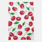 Frischkirschmuster Geschirrtuch (Vertikal)