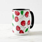 Frischkirschmuster Tasse (VorderseiteRechts)