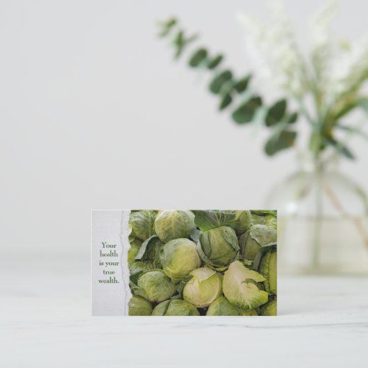 Frischkohlköpfe Visitenkarte (Stehend Vorderseite)