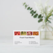 Frischkost, Obst, Gemüsemarkt Visitenkarte (Stehend Vorderseite)