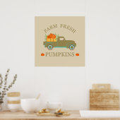 Frischkürbis Poster (Küche)