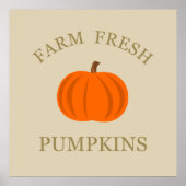 Frischkürbis Poster (Vorne)