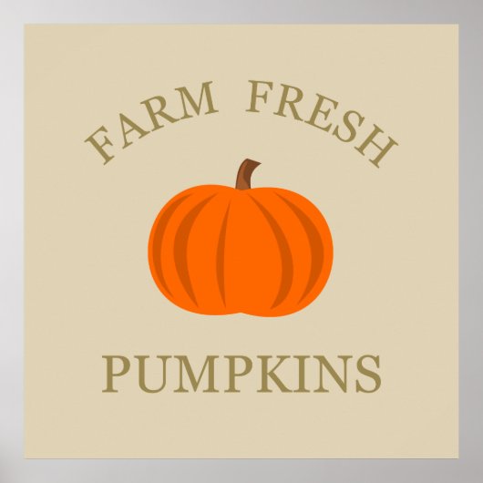 Frischkürbis Poster (Vorne)