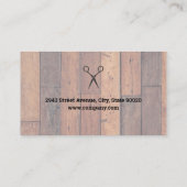 Frischloch und Schere Visitenkarte (Rückseite)