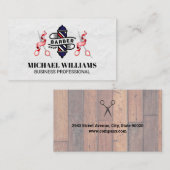 Frischloch und Schere Visitenkarte (Vorne/Hinten)