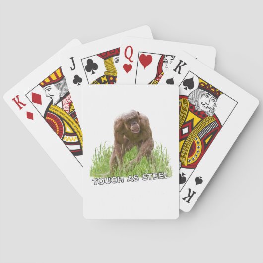Frischloser Reißverschluss als Stahl Spielkarten (Rückseite)