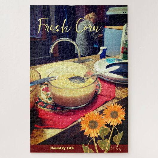 Frischmais / Landleben - Garten Puzzle (Vertikal)