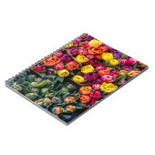 Frischmarkt für Blumen – Lebendige Blumenwelt Notizblock (Linke Seite)