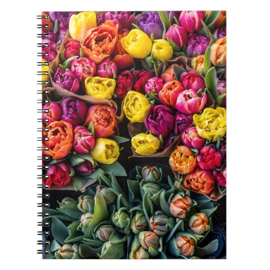 Frischmarkt für Blumen – Lebendige Blumenwelt Notizblock (Vorderseite)