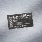 Frischmast-Hair-Man-Foto Magnetische Visitenkarte (Beispiel)