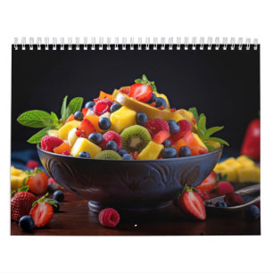 Frischobst Angebot Gesunde, farbenfrohe Lebensmitt Kalender