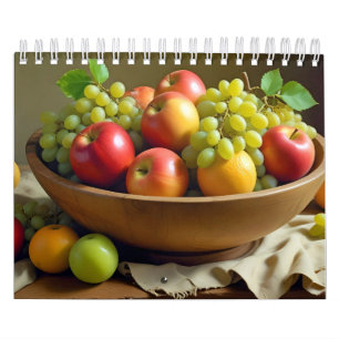 Frischobst Angebot Gesunde, farbenfrohe Lebensmitt Kalender