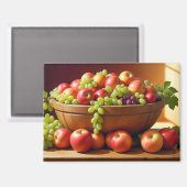 Frischobst Angebot Gesunde, farbenfrohe Lebensmitt Magnet (Vorderseite/Rückseite)