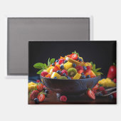 Frischobst Angebot Gesunde, farbenfrohe Lebensmitt Magnet (Vorderseite/Rückseite)