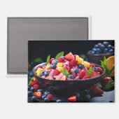 Frischobst Angebot Gesunde, farbenfrohe Lebensmitt Magnet (Vorderseite/Rückseite)